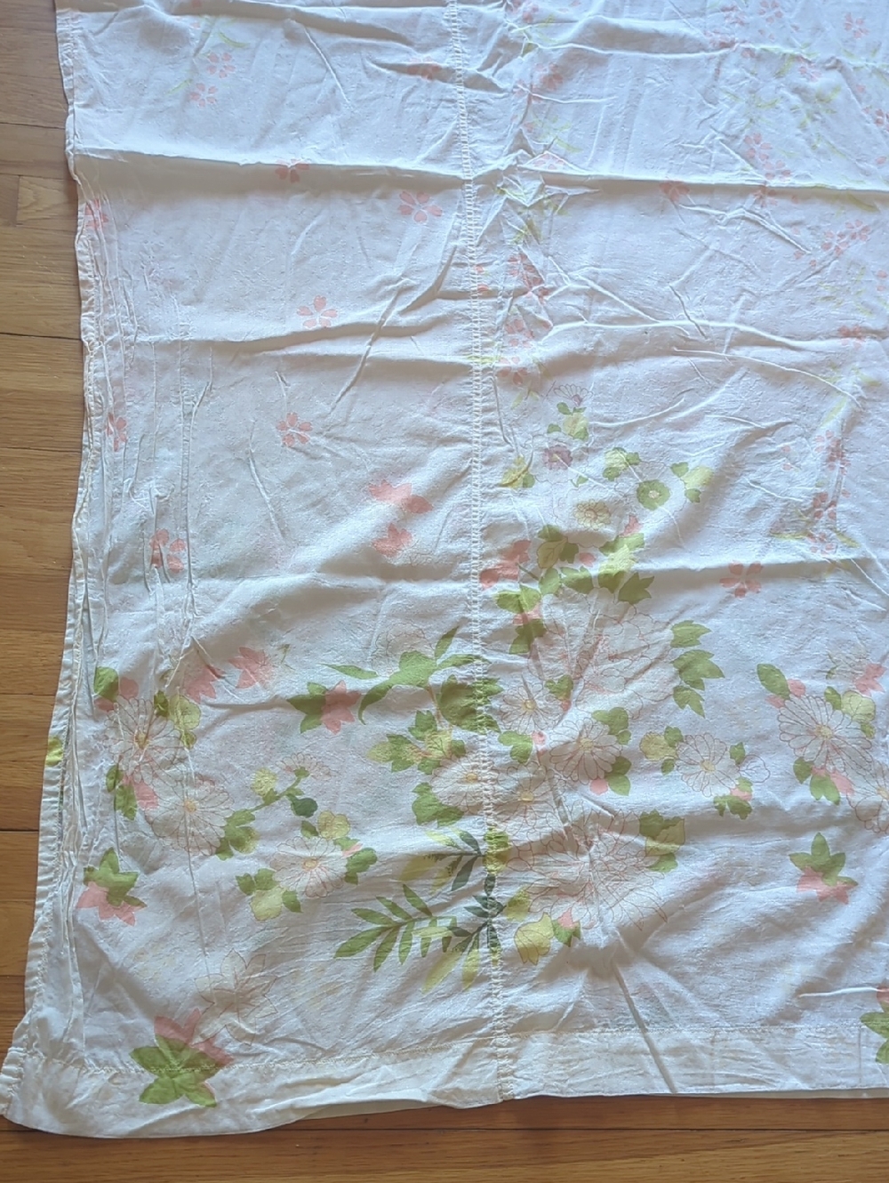 Anthropologie Floral Print Cotton Shower Curtain